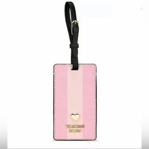 Victoria's secret luggage name tag signature stripe